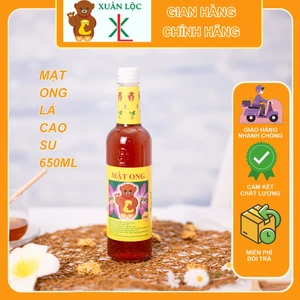 Mật Ong Lá Cao Su 650ml - Vị Ngọt Dịu, Chuyên Dùng Cho Nấu Ăn Và Pha Chế, Mật Ong Tự Nhiên