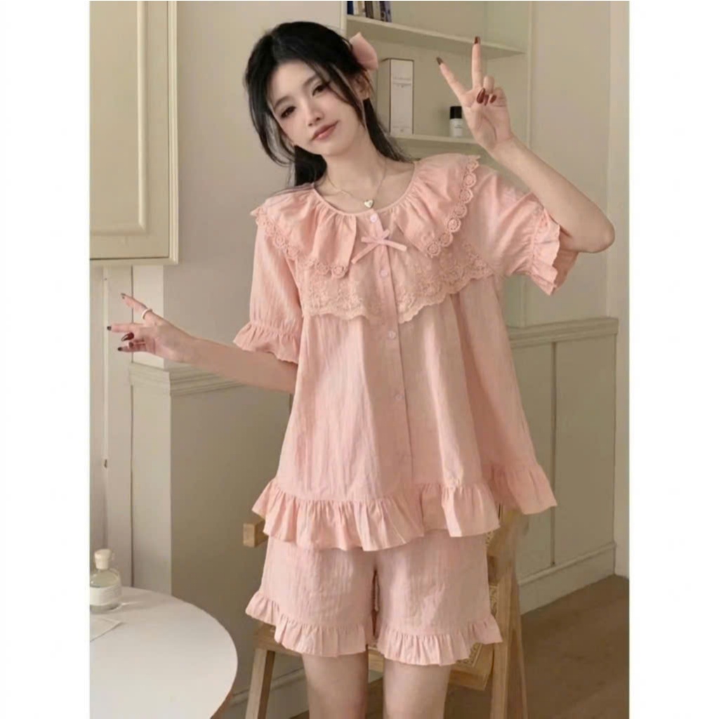 Đồ ngủ nữ pijama mặc nhà cho nữ set bộ đồ ngủ thu đông bộ ngủ dài