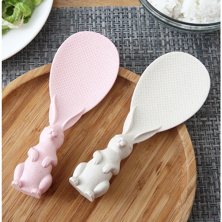 Muỗng Xới Cơm Có Thể Để Đứng, Vá Cơm Hình Con Vật Dễ Thương