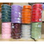 Combo 5 Cuộn Dây Ruy Băng Thái Nhựa Xốp Bản 3cm X 50yard In Flexo Nhiều Màu Siêu Bền DUHA 067