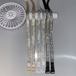 Dây Áo Ngực Thay Thế Lấp Lánh Bling Bling Mix Váy Đầm, Áo Trễ Vai Siêu Xinh, Co Giãn Chống Trượt