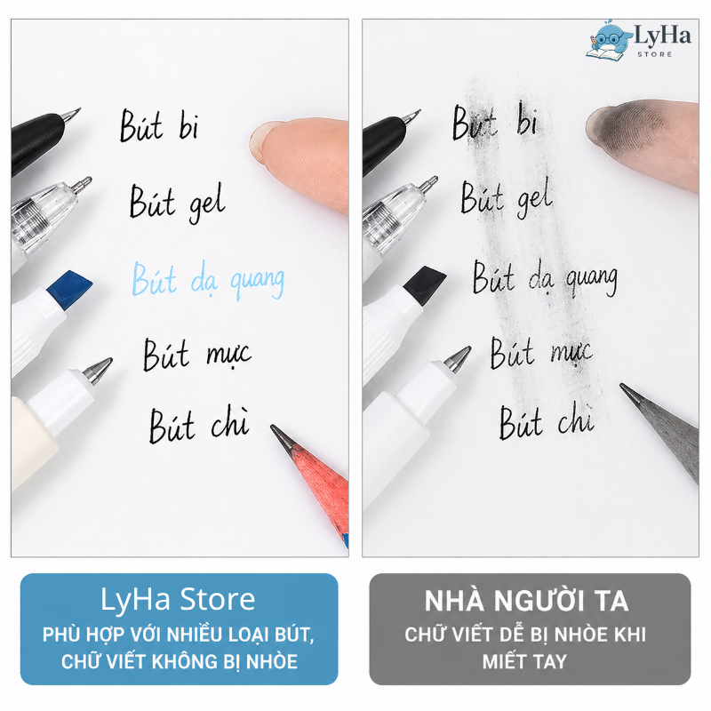 Set 50 Tờ Giấy Note Trong Suốt Chống Nước , Giấy Ghi chú Hạt Ngọc Trai Viết Mượt Không Nhòe Keo Chắc