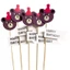 Set Giấy Cắm Cầu Vồng Ngôi Sao, Cầu Vồng Hoa- Phụ Kiện Trang Trí Bánh Kem, Bánh Sinh Nhật DUHA 074