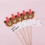 Combo 50 Set Cắm Giấy Gấu, Mặt Cười - Trang Trí Bánh Sinh Nhật, Bánh Kem DUHA 074