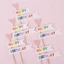 Combo 10 Set Cắm Giấy Cây Bông, Ngôi Sao, Tim - Trang Trí Bánh Sinh Nhật Bánh Kem DUHA 076