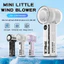 Quạt Cầm Tay Turbo Mini Tăng tốc gió lạnh 100 cấp Làm lạnh siêu mạnh,Màn Hình LED Cao Cấp Pin Trâu 4-6H
