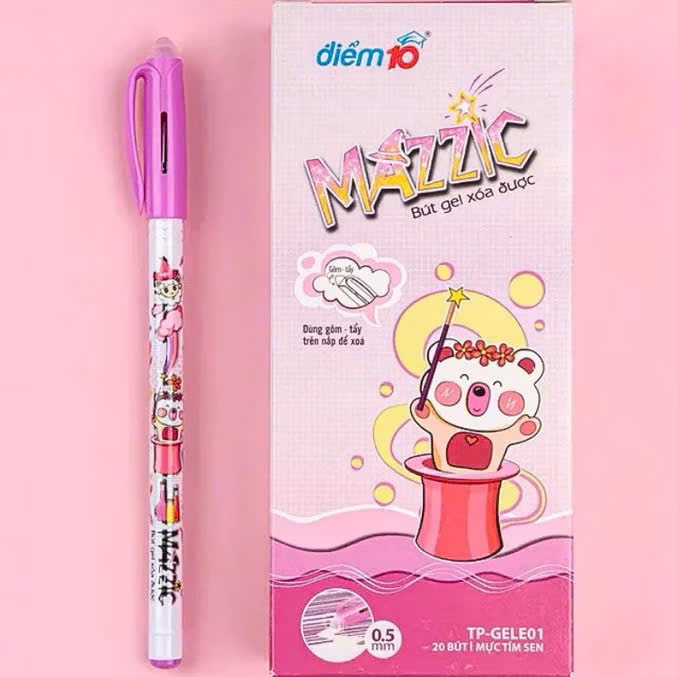 Hộp Bút Gel Xóa Được MAZIC TP-GELE01 (5/10/20 Bút)  Viết Mịn, Nét Đẹp, Dành Cho Học Sinh