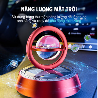 Vòng Xoay Sao Hỏa Trang Trí Năng Lượng Mặt Trời, Nhựa ABS, Tinh Dầu Thơm Không Gian Ô Tô