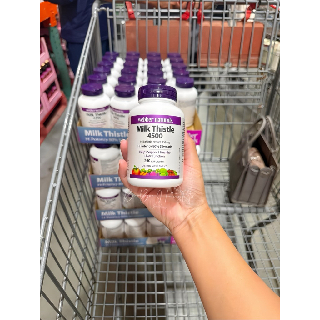 Viên uống bổ gan mát gan Milk Thistle 150mg WEBBER NATURALS Hộp 240 viên - Hàng Úc