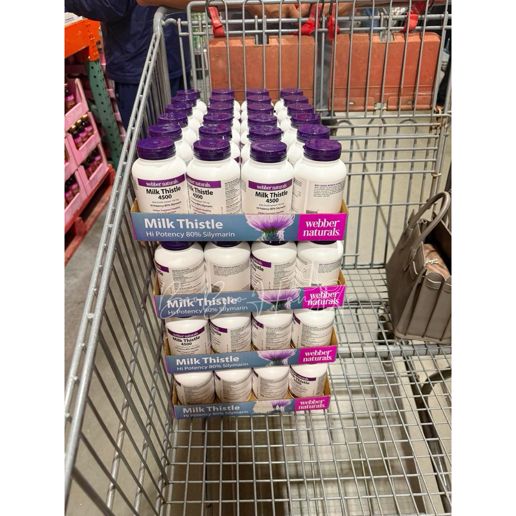 Viên uống bổ gan mát gan Milk Thistle 150mg WEBBER NATURALS Hộp 240 viên - Hàng Úc