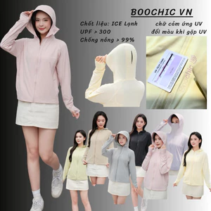 Áo Chống Nắng Thế Hệ Mới Anpha 360 chất ICE LẠNH, UPF > 300, Áo Chống Nắng Chống Nóng Bảng Màu Pastel su lạnh BOOCHIC