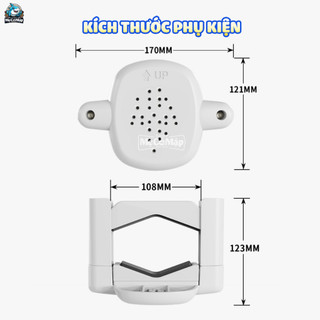 Phụ Kiện Chốt Cố Định Dùng Cho Thanh Chắn Cửa Cuộn, Lắp Đặt Không Cần Khoan Sử Dụng Cho Cả Cầu Thang Trụ Vuông và Tròn