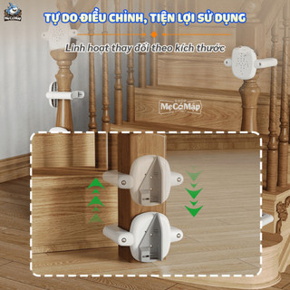 Phụ Kiện Chốt Cố Định Dùng Cho Thanh Chắn Cửa Cuộn, Lắp Đặt Không Cần Khoan Sử Dụng Cho Cả Cầu Thang Trụ Vuông và Tròn