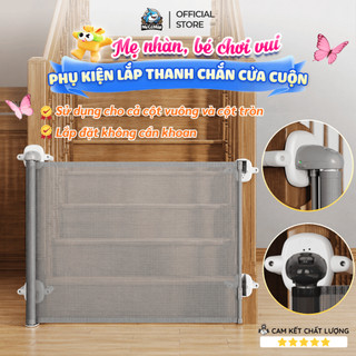Phụ Kiện Chốt Cố Định Dùng Cho Thanh Chắn Cửa Cuộn, Lắp Đặt Không Cần Khoan Sử Dụng Cho Cả Cầu Thang Trụ Vuông và Tròn