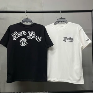 Áo thun New Era New Yorks Yankees Logo Thêu Đen Trắng Chính hãng - 15678456