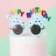 Combo 10 Kính Sinh Nhật, Kính Cupcake Happy Birthday, Kiếng Hoa Cúc, Bong Bóng Sinh Nhật DUHA 096