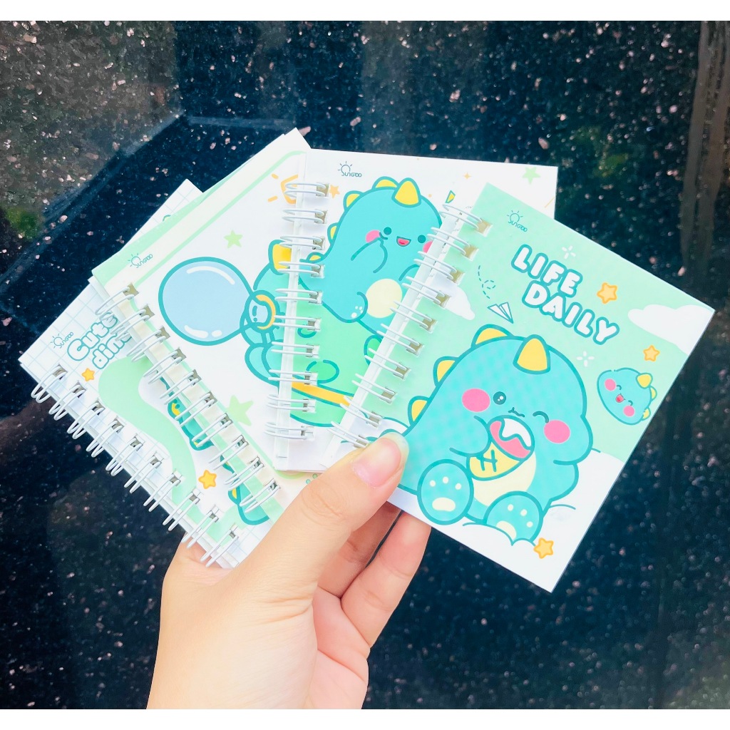 . Sổ Lò Xo Mini A7 Dễ Thương – Sổ Từ Vựng, Ghi Chép, Nháp Tính Toán