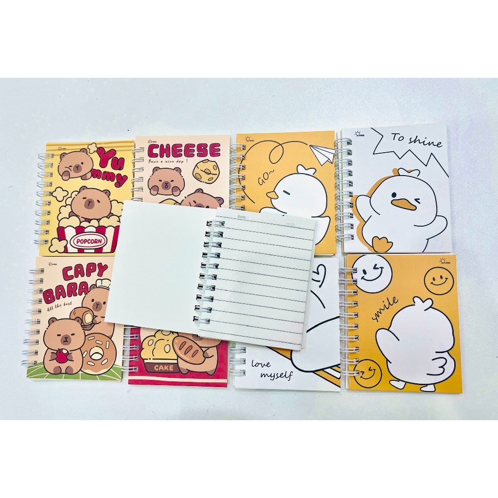 . Sổ Lò Xo Mini A7 Dễ Thương – Sổ Từ Vựng, Ghi Chép, Nháp Tính Toán