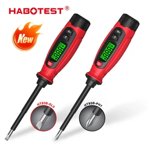 HABOTEST HT95B-SL5 / PH1 máy kiểm tra điện áp máy trục vít NCV điểm ngừng tìm kiếm màn hình LCD 3v-500V điện áp AC phù