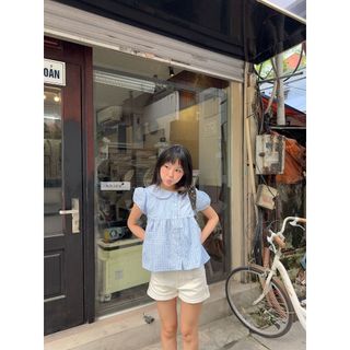 𝐍𝐨𝐫𝐢 𝐒𝐡𝐨𝐫𝐭 - Quần short nữ, quần đùi nữ màu trắng nhiennhienvintage NQS00002