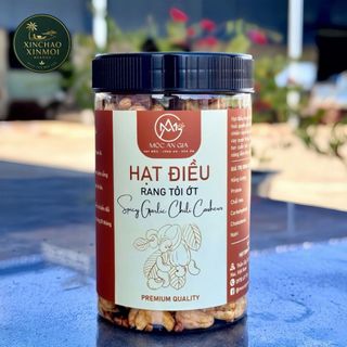 [25.06] Hạt Điều Rang Tỏi Ớt Mộc An Gia Thượng Hạng | Giòn Thơm, Ăn Vặt Văn Phòng (250g/500g)