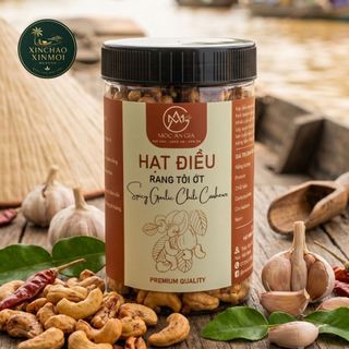 [25.06] Hạt Điều Rang Tỏi Ớt Mộc An Gia Thượng Hạng | Giòn Thơm, Ăn Vặt Văn Phòng (250g/500g)