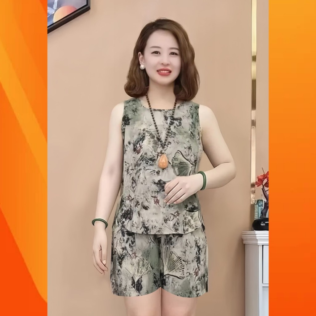Đồ bộ nữ sát nách, quần đùi 𝗟𝗮𝗻𝗹𝗲𝗲 𝗦𝘁𝗼𝗿𝗲 Mã SD