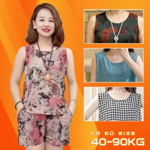 Đồ bộ nữ sát nách, quần đùi 𝗟𝗮𝗻𝗹𝗲𝗲 𝗦𝘁𝗼𝗿𝗲 Mã SD