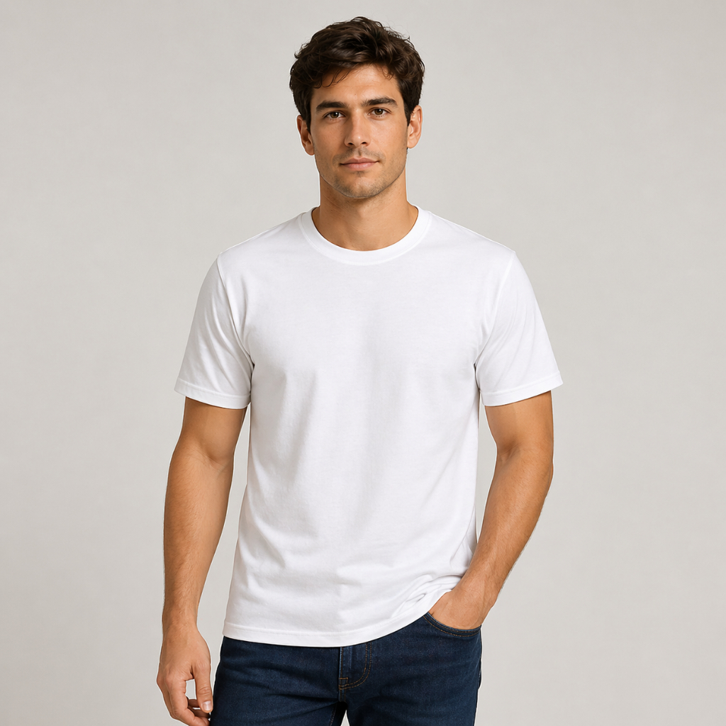 Áo Phông Trắng Basic Unisex Nam Nữ Cotton Mềm Mịn Dễ Phối Mặc Hằng Ngày Cho Đi Học Đi Làm Trẻ Trung
