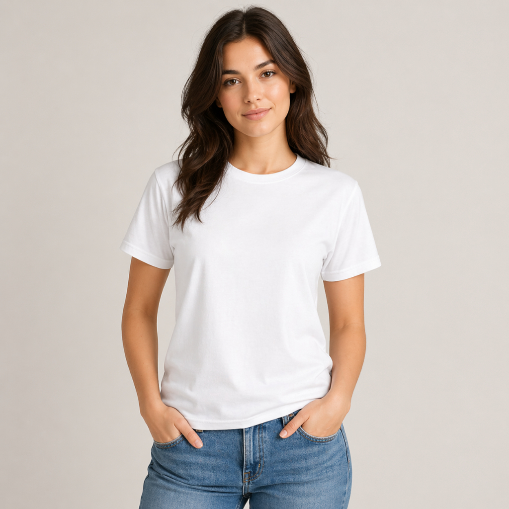 Áo Phông Trắng Basic Unisex Nam Nữ Cotton Mềm Mịn Dễ Phối Mặc Hằng Ngày Cho Đi Học Đi Làm Trẻ Trung