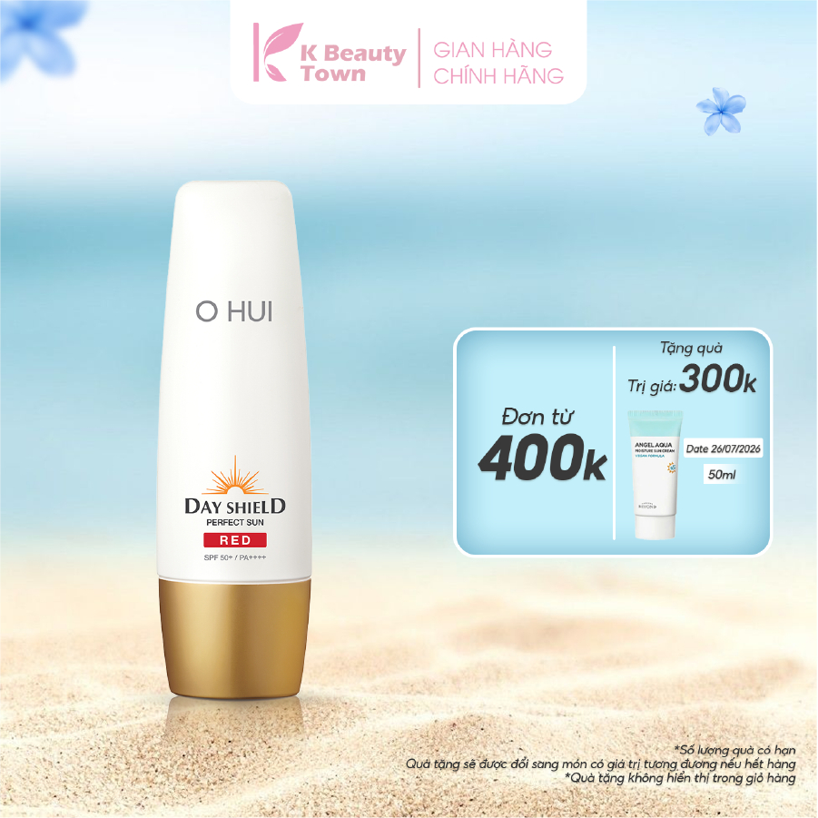 Kem chống nắng cho da dễ ửng đỏ OHUI Day Shield Perfect Sun Red SPF50+ / PA++++