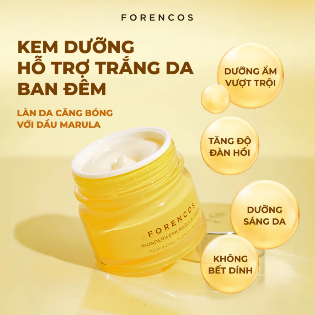 Kem Dưỡng Forencos Mini 10ml - Dưỡng Sáng, Cải Thiện Sắc Tố, Mờ Thâm Nâng Tông Da Tức Thì