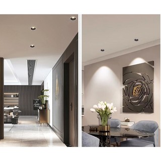 Đèn downlight chống chói choá sâu 2cm công suát 7W 9W, Đèn âm trần chống chói ánh sáng đổi 3 màu - BH 2 năm