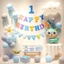 Combo 5 Set Bóng Trang Trí Sinh Nhật Cho Bé, Set Bóng Sinh Nhật Happy Birthday DUHA 110