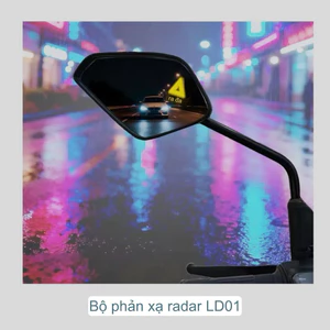 Gương cảnh báo va trạm radar xe motor xe máy