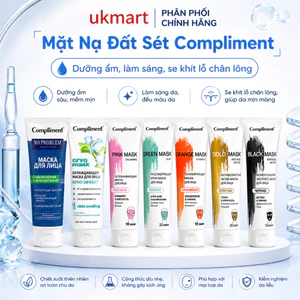 Mặt nạ đất sét Compliment detox da, làm sáng, kiềm dầu, se khít lỗ chân lông 80ml