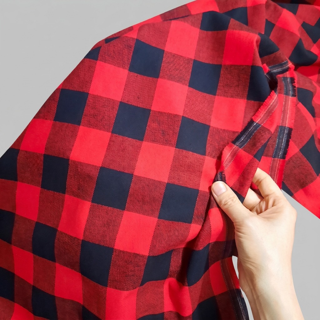 VẢI THÔ KẺ 100% COTTON - MAY SƠ MI, VÁY, SOOC ĐÙI, BỘ PIJAMA, KHĂN CHẢI BÀN...