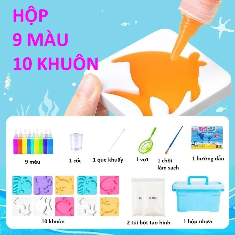 Bộ đồ chơi tạo hình 3D tạo hình đặc sắc dưới nước cho bé vui chơi sáng tạo thỏa thích