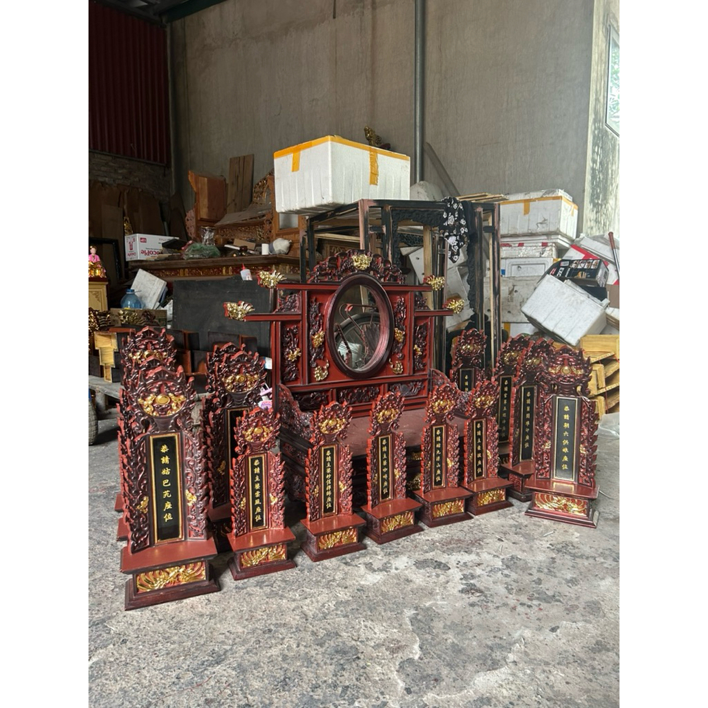 Bài vị thờ gỗ mít mẫu cổ
