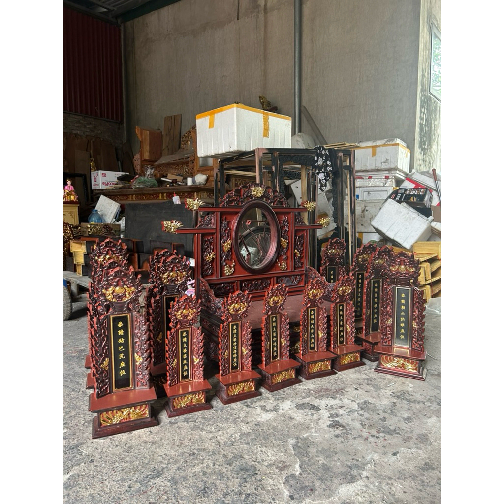 Bài vị thờ gỗ mít mẫu cổ