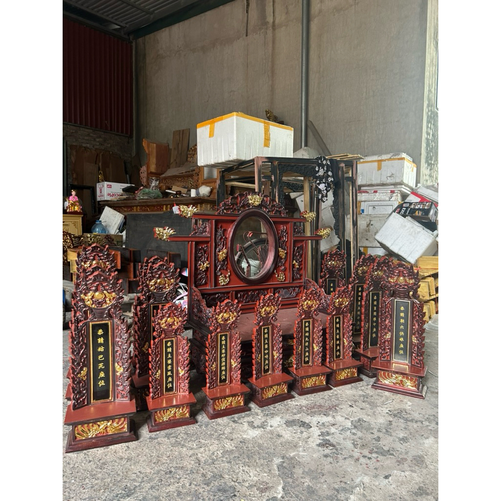 Bài vị thờ gỗ mít mẫu cổ