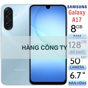 Điện thoại Samsung Galaxy A17 8GB/128GB Fullbox Mới Nguyên Seal Màn AMOLED BH 12Tháng