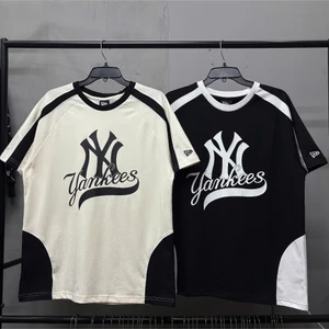 Áo thun New Era New Yorks Yankees Raglan Black White - 19228386