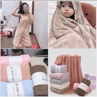 khăn tắm cuộn lông cừu hàn quốc 70cm*140cm