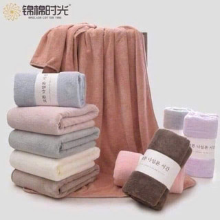 khăn tắm cuộn lông cừu hàn quốc 70cm*140cm