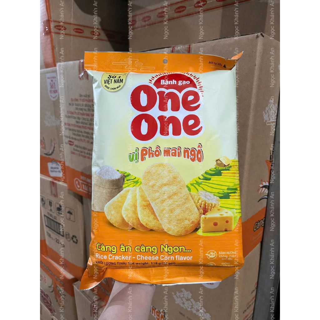 Bánh Gạo One One Vị Phô Mai Ngô 118G