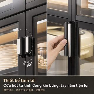 Tủ bếp Đa Năng Kệ để đồ nhà bếp Có bánh xe Kệ tủ đa năng Chống bụi 360 độ