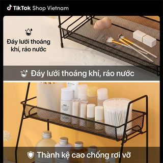 Kệ để đồ đa năng Kệ bếp đa năng thông minh Kệ mỹ phẩm 2 Tầng sắt