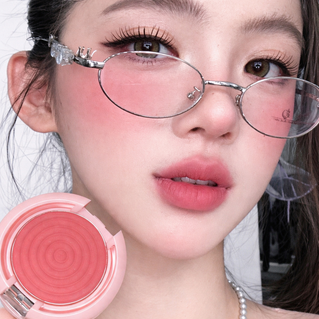 Phấn má hồng trang điểm dạng bột MYHO , Tự Nhiên Lâu Trôi -3 màu chủ đạo - GIRLS XINH MAKUP
