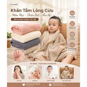 Khăn Tắm Lông Cừu Cao Cấp – Siêu Mềm Mại, Thấm Hút Nhanh, Êm Ái Cho Cả Gia Đình